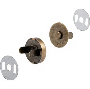 Kabelka Magnetické zapínání na tašky Ø18 mm Staromosaz (Magnetické zapínání na kabelky Ø18 mm )
