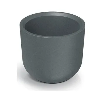 Květináč MOLTA ROUND HIGH 48 cm - barva: granitová šedá