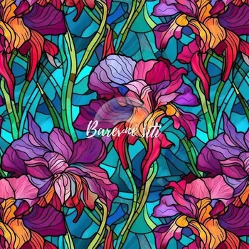 Úplet, Mozaikové kosatce (E) (Top kvalitní úplet Bella digitisk)