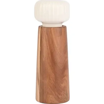 Kuchyňský mlýnek Ruční mlýnek na sůl, pepř a koření z akátového dřeva