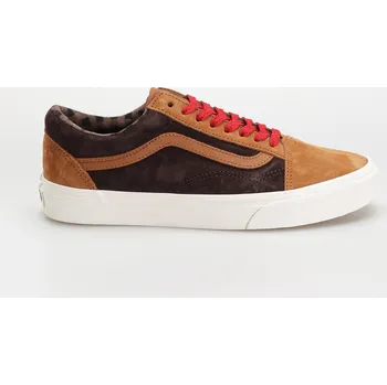 Pánské tenisky Vans Old Skool (pig suede plaid glazed ginger) 46, hnědá