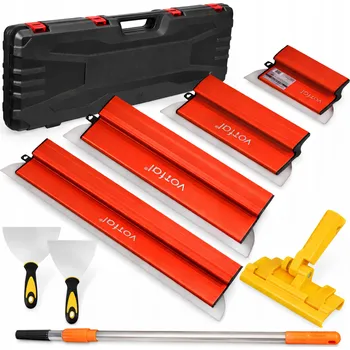 Malířská špachtle Nůž na sádrokarton Vorfal sada 3 ks. 40/60/80 cm s teleskopickou tyčí