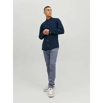 Pánská košile Jack & Jones Košile 12182486 Tmavomodrá Slim Fit XXL