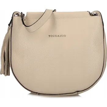 Kabelka Toscanio kabelka, typ kabelka přes rameno, z pravé lícové kůže, bílá