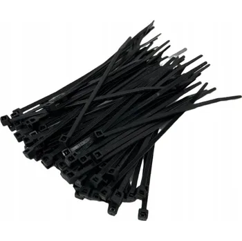 Stahovací páska UPÍNACÍ PÁSKY (STAHOVACÍ PÁSKY) BARVA ČERNÁ ROZMĚR 4,5X200 MM (100 KS)