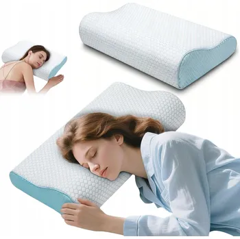 Polštář Ortopedický polštář na spaní bílá 50 x 30 cm