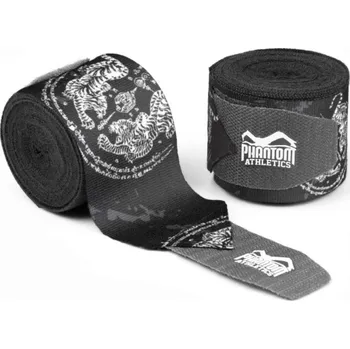 Bandáž na box a MMA PHANTOM Boxerské Bandáže 4 m - Sak Yant - černé - PHWR2760