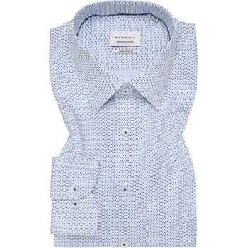 Pánská košile Košile Eterna Modern Fit Print s modrým vzorem 1393_14XP71 velikost: 46, délka rukávu: dlouhý rukáv