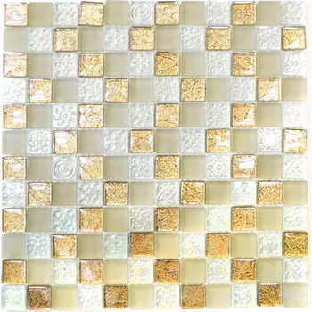 Obklad Skleněná mozaika WzorcowniaStudio 29,8 x 29,8 cm, odstíny hnědé a béžové