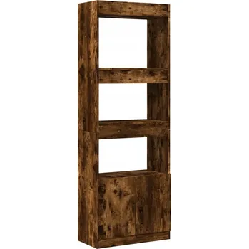 Knihovna Regál, kouřový dub, 63x33x180 cm, dřevotřískový materiál