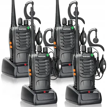 Vysílačka Čtyři obousměrné radiostanice Baofeng BF-888S s dosahem 5 kilometrů
