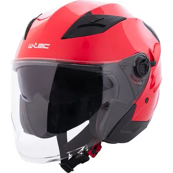 Helma na motorku W-TEC Otevřená přilba Barcela Carmesi červená - XXL (63-64)