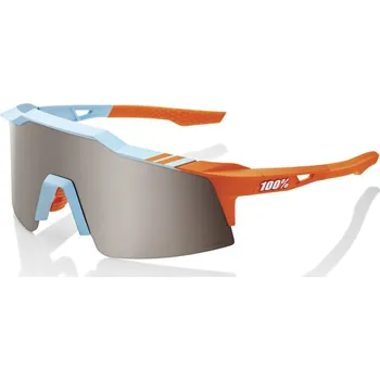 Auto-moto Sluneční brýle 100% SPEEDCRAFT SL Soft Tact Two Tone Hiper se stříbrným sklem