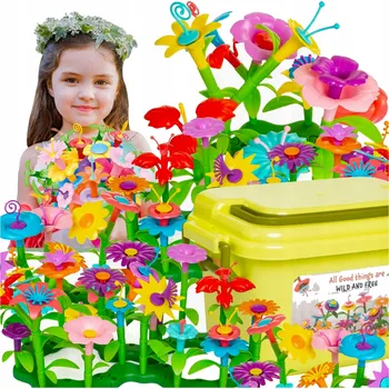 ostatní stavebnice STAVEBNICE KVĚTINY KREATIVNÍ STAVEBNICE ZAHRADA SADA PRO DIY 73 DÍLŮ