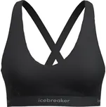 Sportovní podprsenka Icebreaker W Mer 125 Cool-Lite Sprite Racerback Bra Velikost podprsenky: L / Barva: černá