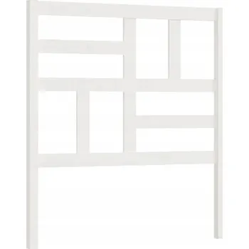 VidaXL Čelo postele, bílé, 106x4x104 cm, masiv