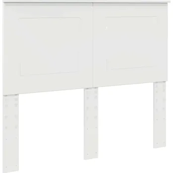 Čelo postele s čelo Lesklá bílá 135 cm kompozitní dřevo