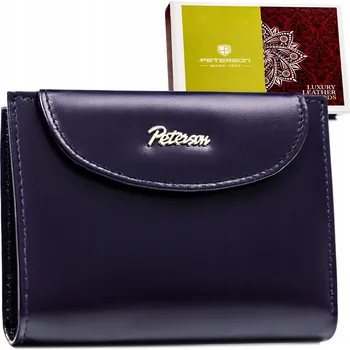 Peněženka Peterson peněženka z pravé kůže fialová - dámská