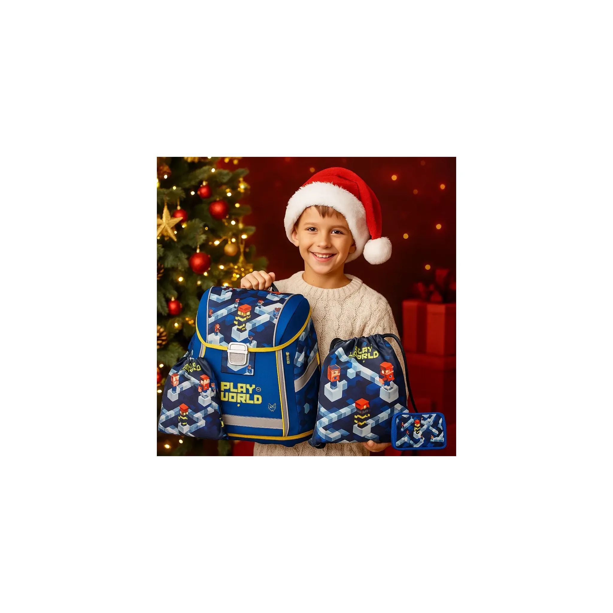 Fotografie 3 - Set školních potřeb Oxybag Premium Light 3dílný set Playworld