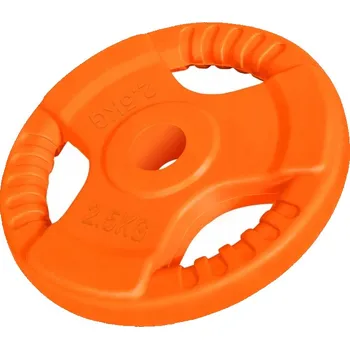 Závaží Gorilla Sports 2,5 kg s potahem/pogumováním