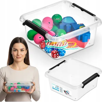 Úložný box PLASTOVÁ KRABICE S VÍKEM PRO SKLADOVÁNÍ BOX MALÁ 0,85 L