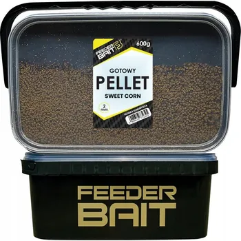 Hotové pelety 2mm 600g v kbelíku Feeder Bait - Sladká kukuřice