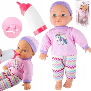 Panenka PANENKA MIMINKO JAKO ŽIVÁ NOVÁ BABY PŘÍSLUŠENSTVÍ DUDLÍK LÁHEV BOBASEK 30 CM