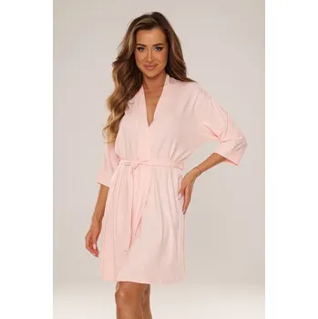 Dámský župan Dámský viskózový župan Visa broskvový M