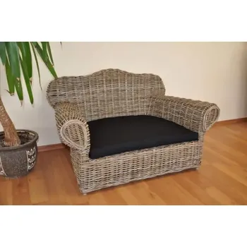 Pelíšek pro psa Axin Trading Pohovka pro psa 115 x 75 x 65 cm ratan kubu