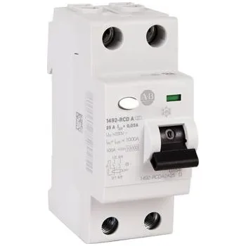 Proudový chránič RCD 2pólový Typ A 25A 30mA Allen Bradley Zařízení na zbytkový proud s proudovým chráničem 1492-RCD