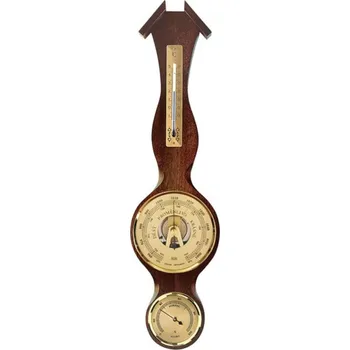 Meteostanice Barometr 8003 s teploměrem a vlhkoměrem - zlatý - E16.4638.000254