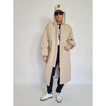 Dámský kabát LUMINA Béžový kabát EXTRA Béžová, UNI S-XL