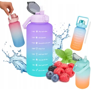 MOTIVAČNÍ LÁHEV NA VODU 1500ML LAHEV NA PITÍ S MĚRKOU 1,5L SPORTOVNÍ TRITANOVÁ