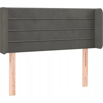 VidaXL Čelo postele s ušima, tmavě šedé, 83x16x78/88 cm