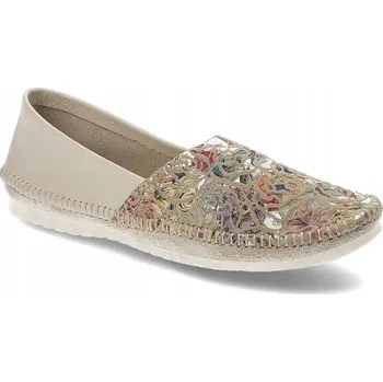 Dámské baleríny Dámské baleríny Maciejka 1930 kožené pohodlné nazouvací měkké béžové 39