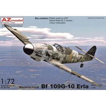 Plastikový model Messerschmitt Bf 109G-10 Erla Block 15XX Late AZmodel AZ 7611 měřítko 1/72