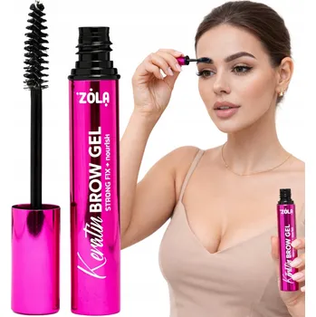 Tužka na obočí ZOLA Keratin Brow Gel Strong Fix + vyživující gel na obočí