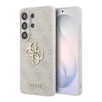 Pouzdro na mobilní telefon Guess PU 4G Metal Logo Zadní Kryt pro Samsung Galaxy S26 Ultra Pink