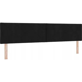 VidaXL Čalouněné čelo postele Geometrický s čelo Černá 200 cm textil