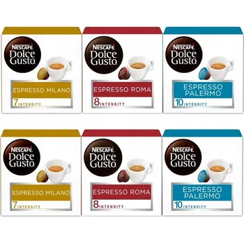Kapsle do Dolce Gusto Nescafe Espresso Palermo Milano Roma 96 ks