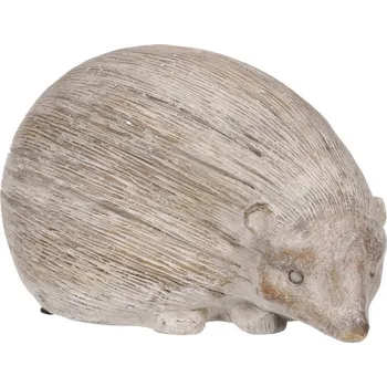 Betonový šedý ježek - zahradní dekorace, 17x27 cm, odolný design Barva: šedá