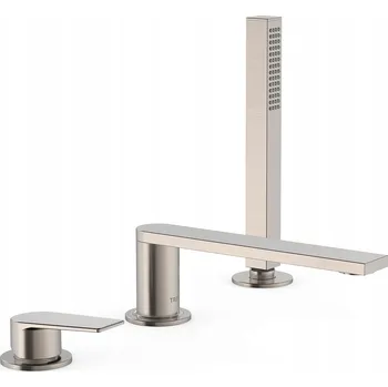 Vodovodní baterie Vanová baterie páková, montáž na vanu Tres Project, stříbrná