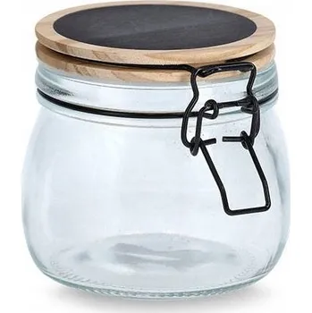 Dóza na potraviny SKLENĚNÁ ZAVAŘOVACÍ SKLENICE s víkem na potraviny 1,5 l