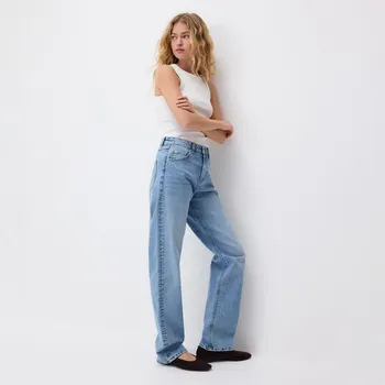 Dámské oblečení Reserved - Džíny straight - modrá - 750FZ-50J - 750FZ-50J-36