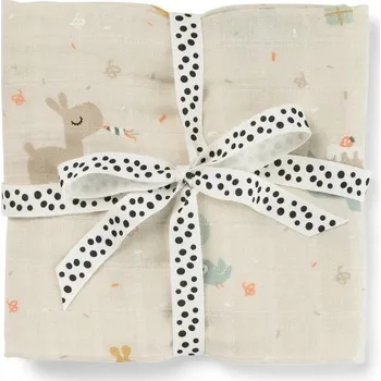 látková plena DONE BY DEER Mušelínová zavinovací plenka Celebration písková