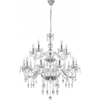 Cristallo chromové závěsné svítidlo 15x40W E14 transparentní 30-30399