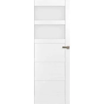 Interiérové dveře Interiérové dveře Vasco Doors Braga 3 – 90 L, s prosklenou výplní, fólie 910 bílá
