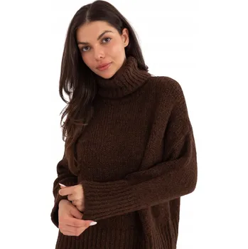 Dámský svetr Svetr CH-SW-72989.68 tmavě hnědý