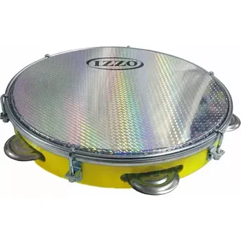 Tamburína Izzo 3439AM Pandeiro 10" ABS Metal Amarelo