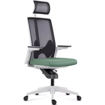 Zdravotní kancelářská židle Adaptic BUTTERFLY MYSTIC Šedo-zelená